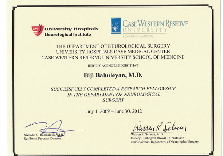 Case Western Reserve — Clinical Research Fellowship — University Hospitals, Cleveland